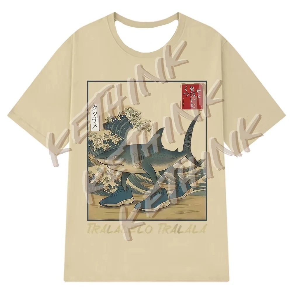

Tralalero Tralala Funny Shark Meme T-shirt Vintage Men Women T-shirts Short-sleeved T-shirts Hot Sale 2025