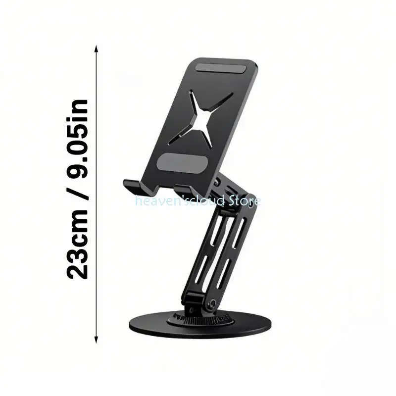 y88b دعم حامل الهاتف من الألمنيوم لمشاهدة فيديو حية متعددة الوظائف قابلة للطي