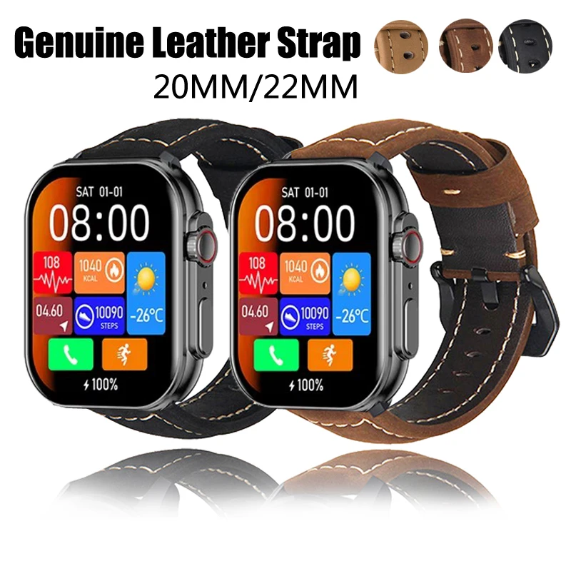 

Quick Release Leather Straps for IMIKI SF1 Huawei GT 5 Pro Quality Genuine Retro Genuine Leather Band for IMIKI SF1 Accessories