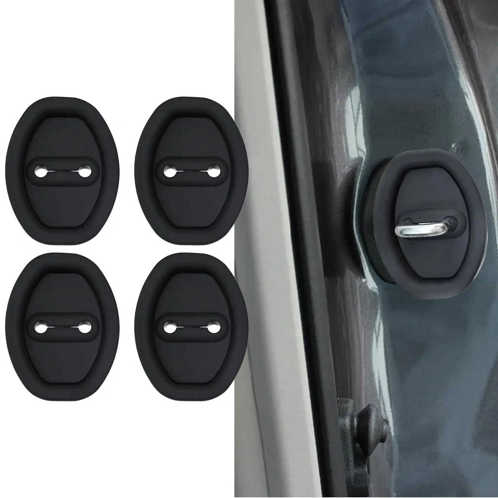 4 Pieces Generic Car Door Lock Covers Auto Accessories for Pickup Truck