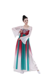 Classical Dance Clothes Women Floating Chinese Dance Practice Costume Han and Tang Performance Clothes Body Rhyme Yarn Stage