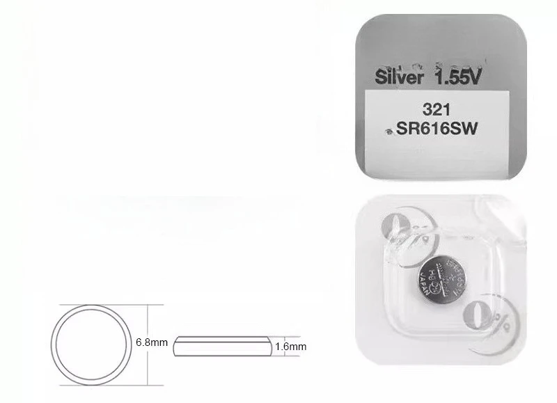 For murata sr616sw watch battery 321 button battery dw quartz watch small digital