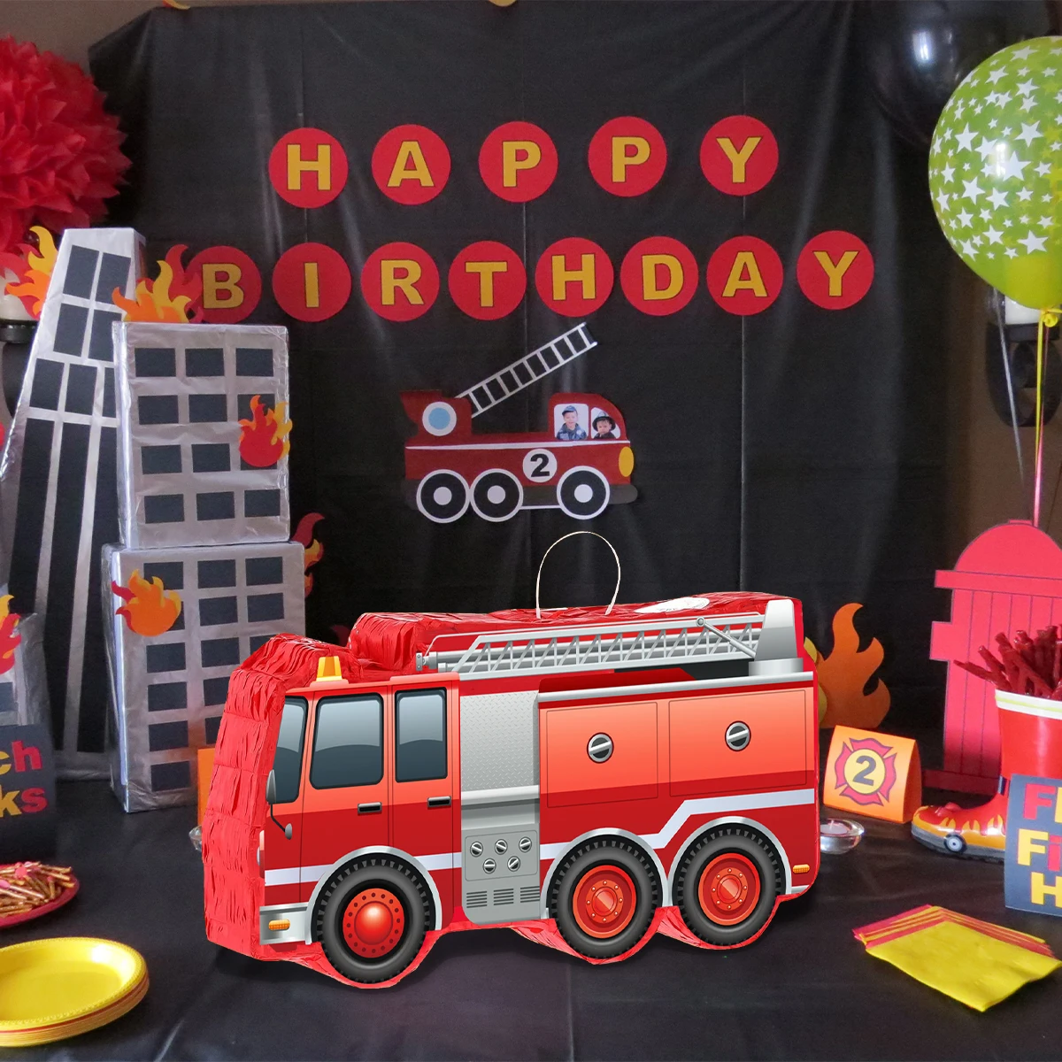 1Set Cartoon Brandbestrijding - Event Supplies recensie en prijs