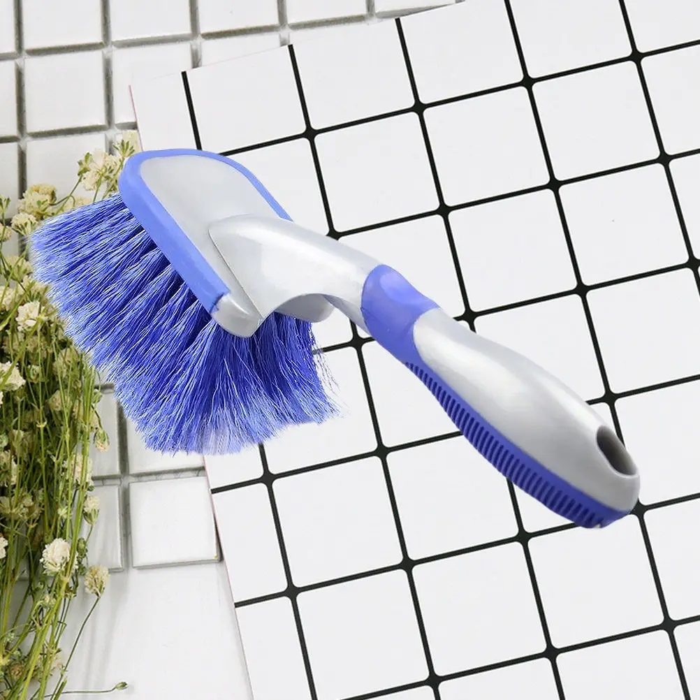 1Pcs Extra Large Tire Brush with Sturdy Bristles Comfort Grip Handle for Effective Wheel Rim Gap and Tyre Surface Cleaning