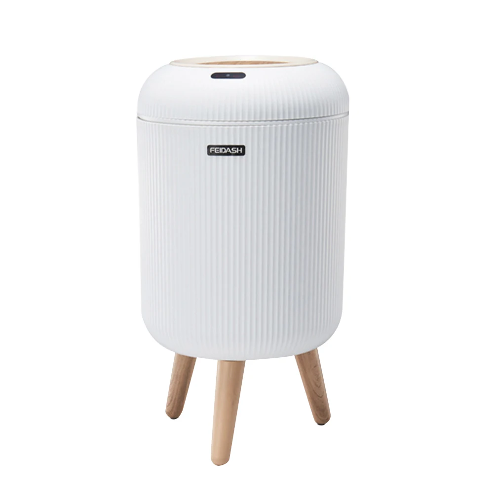 9.5L/10L Smart Dustbin with Lid Automatic Sensor Trash Can Dispenser Non-slip Footbed Electric Garbage Bin for Table Bathroom