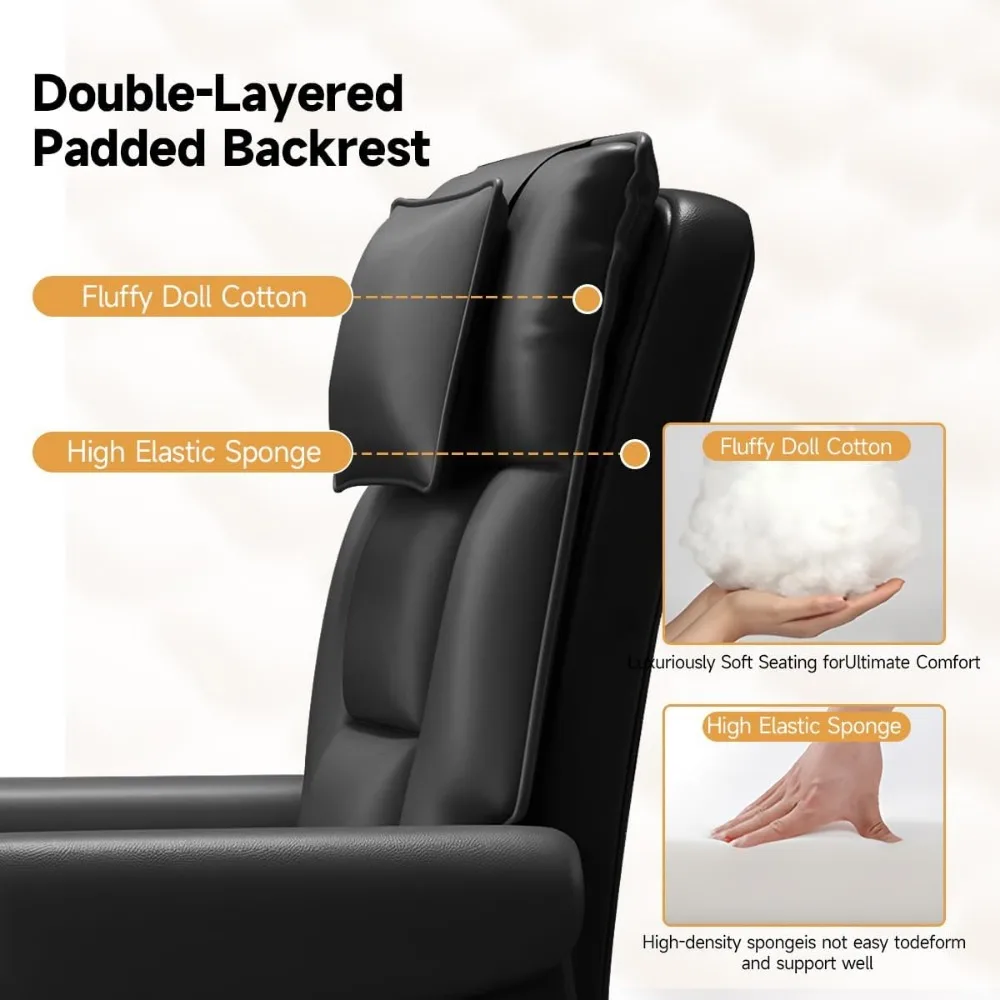 كرسي ألعاب كمبيوتر مريح عالي الظهر مع ارتفاع قابل للتعديل ومسند قدم قابل للسحب للاستخدام الثقيل