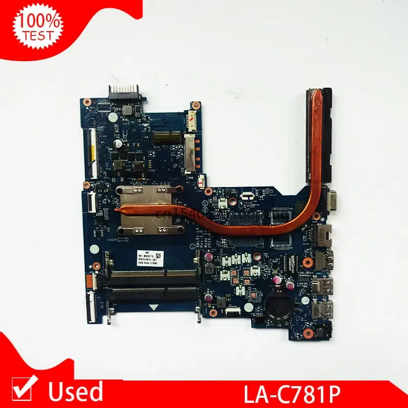 

Used Laptop Motherboard For HP Pavillion 15-AF 255 G4 EM2500 Mainboard ABL51 LA-C781P 814610-001 814610-601 818073-601 MB