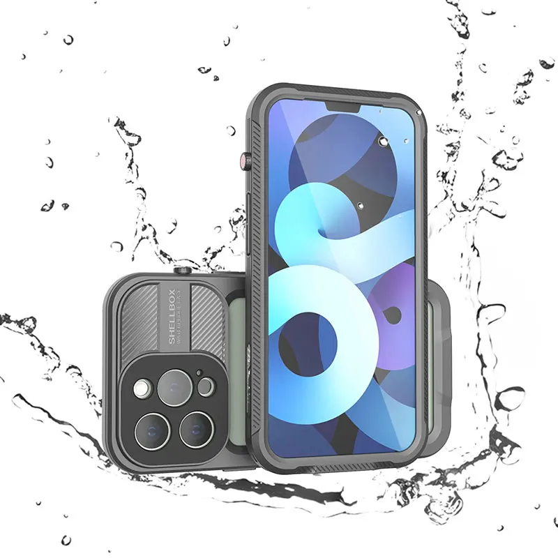 

10pcs NEO IP68 Waterproof Case For iPhone 13 13 Pro Max 13 Mini Transparent Full Protection 2M Underwater Diving Phone Cover