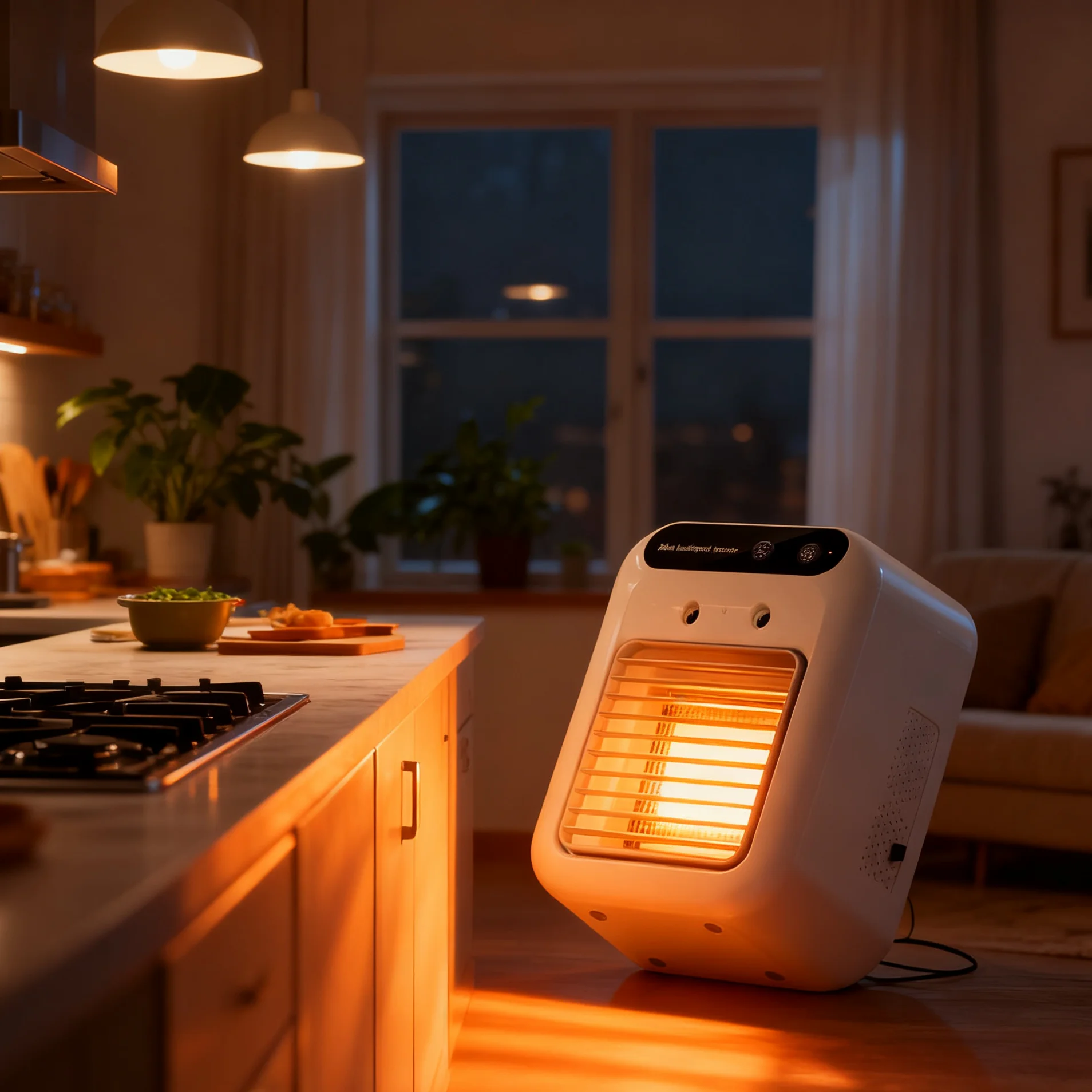 Ventilador de ar quente com economia de energia e umidificação 2025