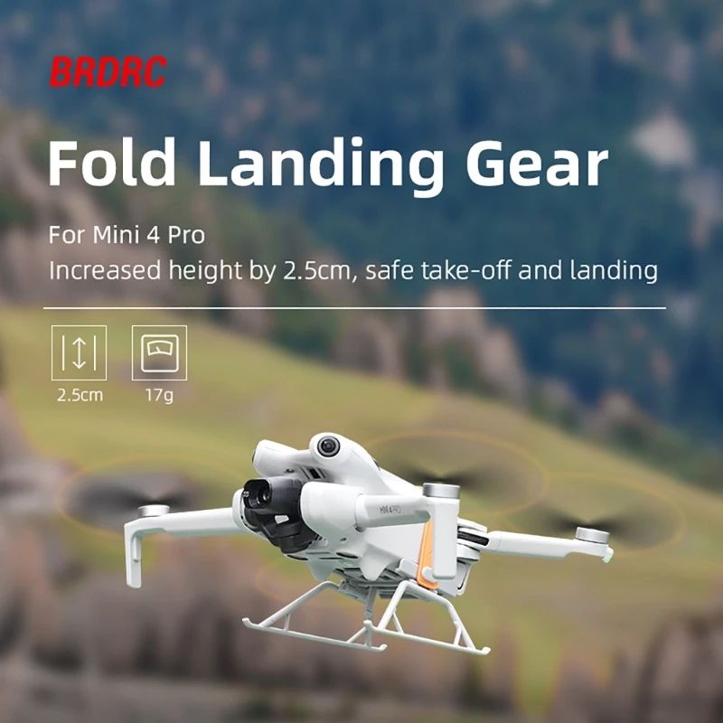 Mini protector soporte hélice para tren aterrizaje protector aviones Mini 4