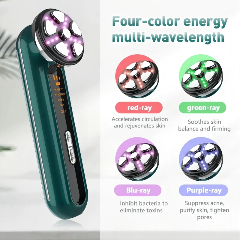 Perangkat Kecantikan RFMicrocurrent untuk Penggunaan di Rumah, Perangkat Kecantikan Pengangkat Kulit, Instrumen Pijat Wajah