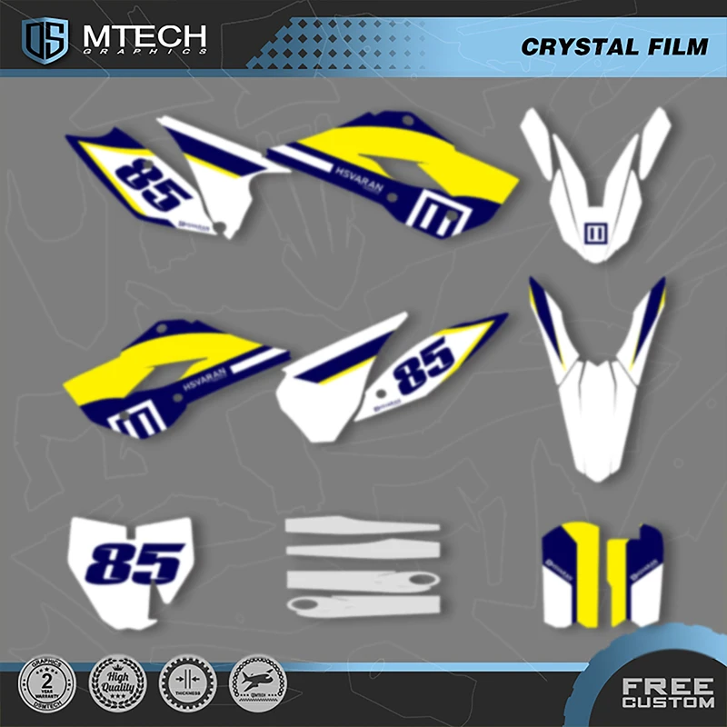 

DSMTECH MOTOR For Husqvarna TC85 TC 85 2014 2015 2016 2017 Motorcycle Graphics Decal Stickers Kits 003