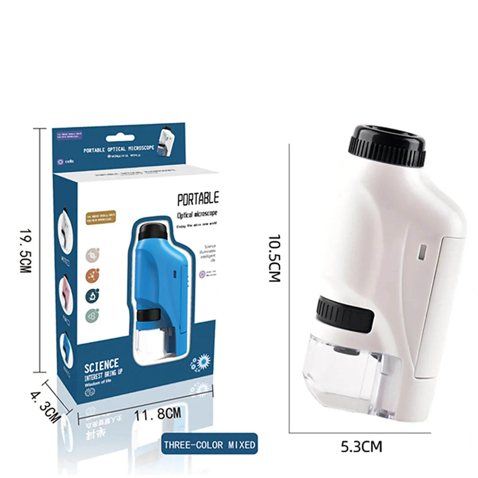 Portable Microscope for Kids 60120x Magnification Lightweight and Convenient Experience Microscopic Discoveries