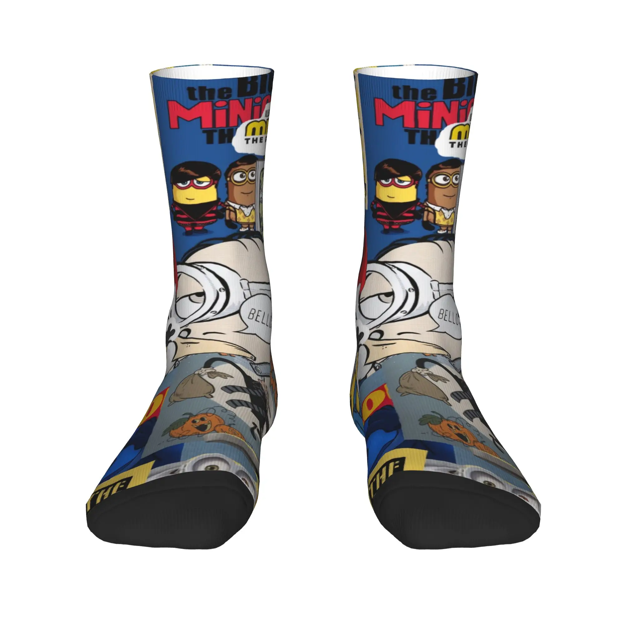 Cute Minionsing Stockings Men  Socks Quality Funny Socks Winter Outdoor Sports Non Slip Graphic Socks Gift