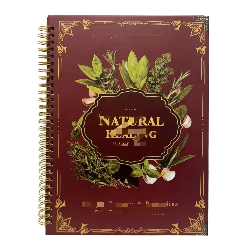 Natural Healing Handbook Spiral Bound Guide With Herbal Remedies And Recipes For Heart Health Blood Sugar Focus Boost 25x17.6cm - Image 6