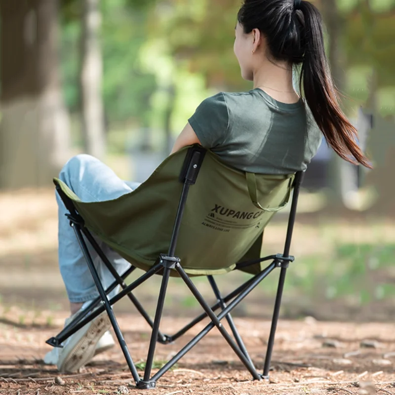 حديقة كرسي كرسي قابل للطي قدرة وزن عالية التخييم الصيد كرسي قابل للطي القمر السياحية كرسي Pliante الأثاث المحمولة