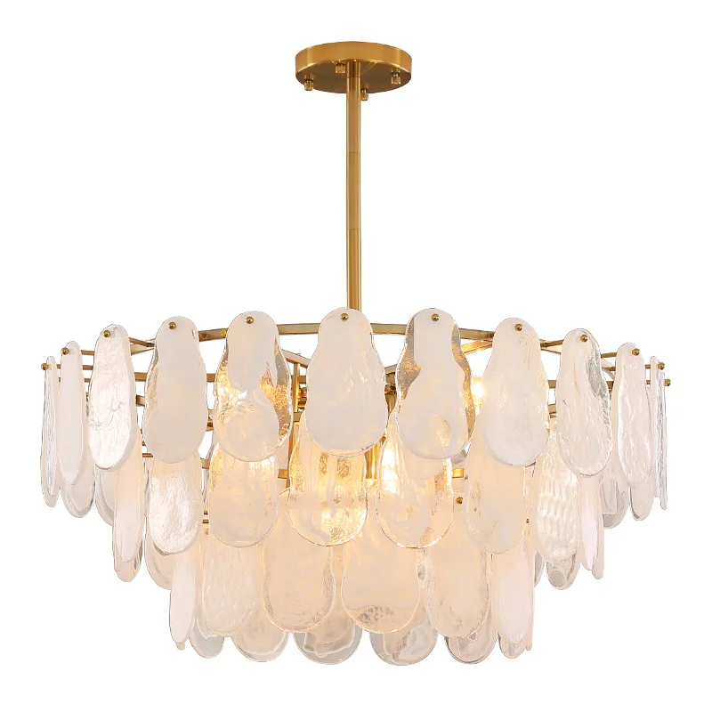 

Light luxury crystal chandelier, living room postmodern, master bedroom room light