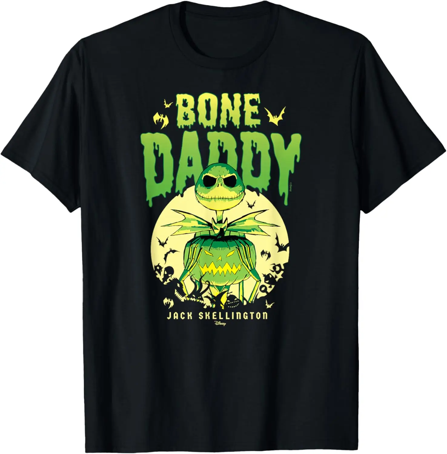 The Nightmare Before - Bone Daddy T-Shirt 100% Cotton Trendy Y2K Short-Sleeve Tee – Soft, Quick-Drying, & Moisture-Wicking;