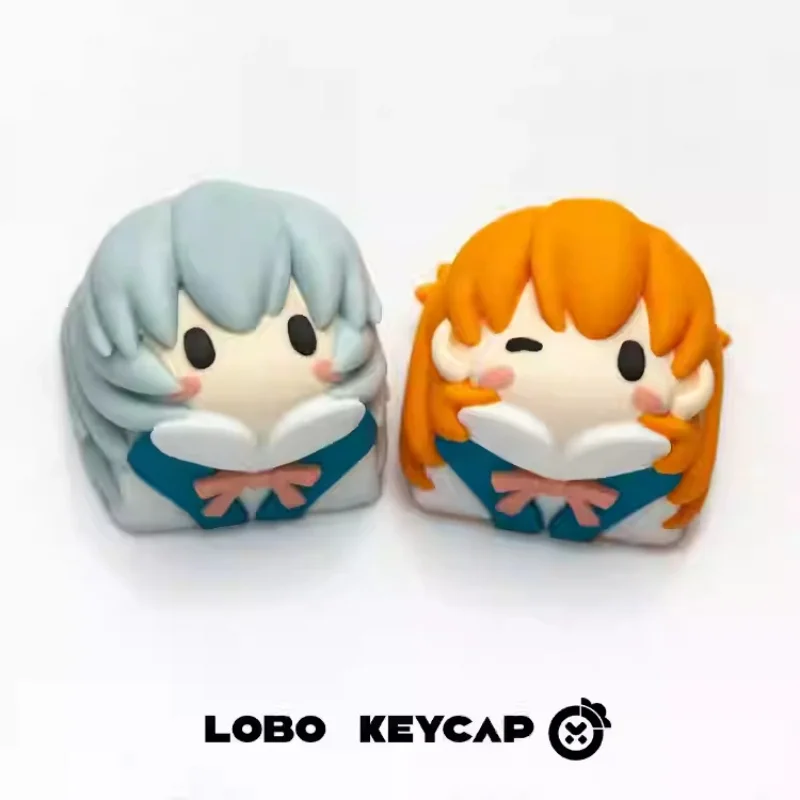 Keycap Bertema Anime Eva Cherry R4 Profil Resin Keyboard Mekanik Kustom Koleksi Kartun Esc Hadiah Liburan Keycap