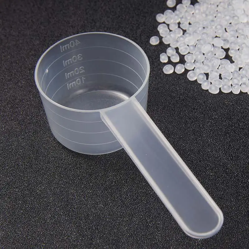 5pcs Plastic Measuring Spoons Washing Powder Spoon Plastic Gel Facial Mask Spoon Scaled Baking Tools Measuring Spoon Set
