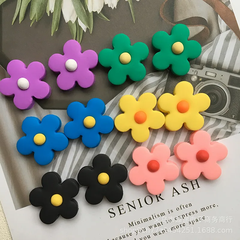 5pcs soft clay clay ins hot flower petals sunflower Flatback Resin Cabochons Scrapbooking DIY Jewelry Craft Accessories