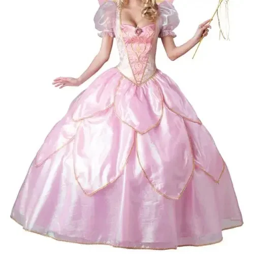 جذابة 2025 الساخن مثير أنيق ديلوكس الجنية العرابة زي الكبار غليندا معالج أوز هالوين يتوهم تأثيري فستان ث 159339