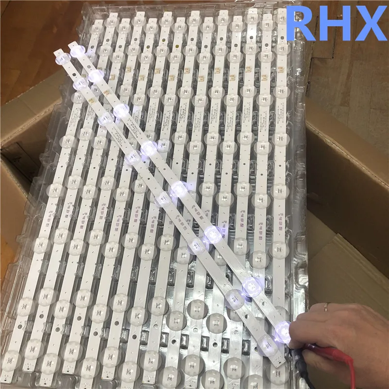 

10PCS 8LEDs 600mm LED backlight strip for 32LJ510U SSC_32LJ61_HD S SSC_32LJ61_HD_8LED_REV03_170224 100%NEW