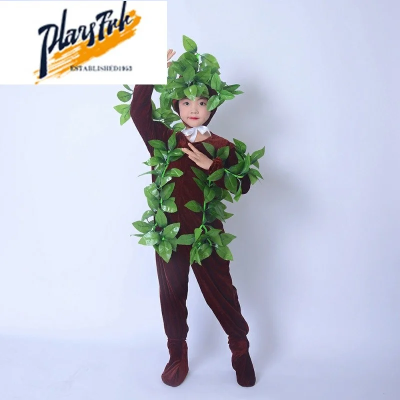 

Новый детский костюм для выступлений в виде дерева, танцевальный наряд Cisas, мужская одежда в стиле «большого дерева», для сценических выступлений, традиционный этнический...