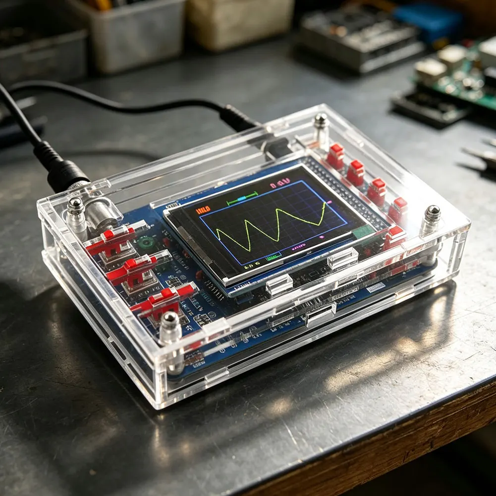 DIY For Oscilloscope Kit Featuring 2.4 Inch HD TFT Screen for Waveform Acquisition and Measurement in Student for labs