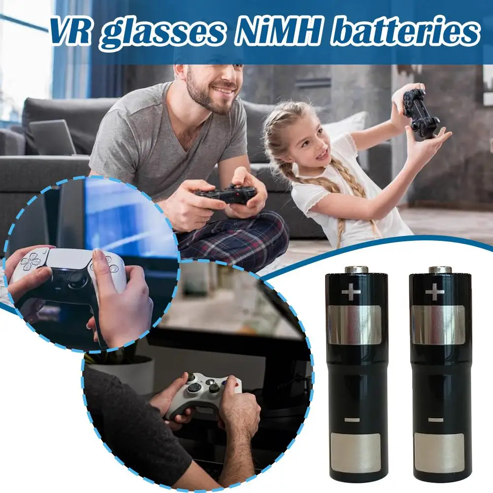 VR Handle AA Battery For Meta 3S/3/2 1800mAh Somatosensory Glasses NiMH Battery For Meta Base Battery O3K1