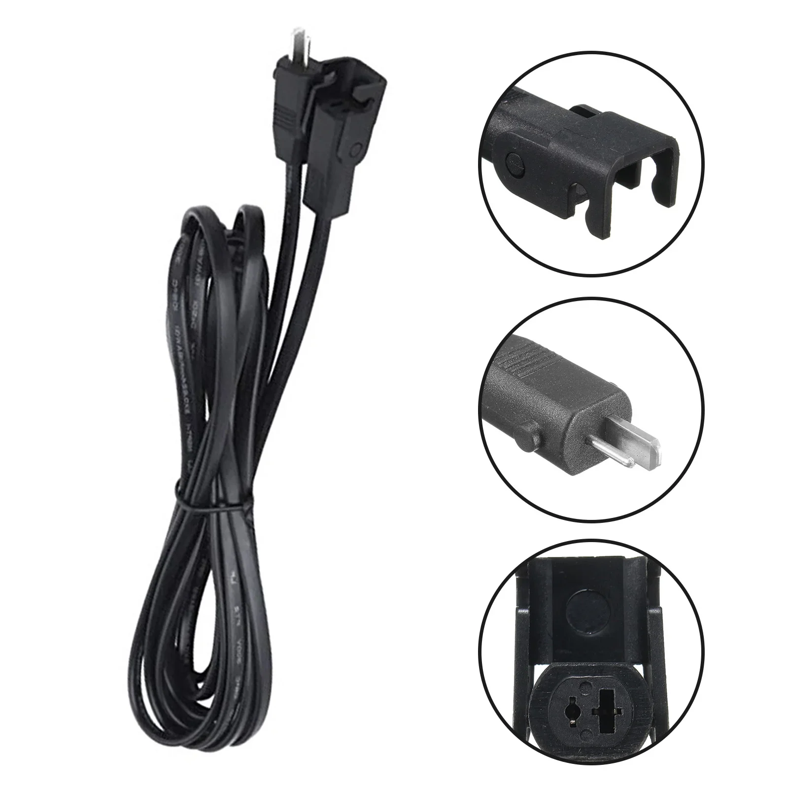 6.5ft Replacement Power Cord for Okin Lift Chair Adapter 3-Prong Plug Sofa Extension Cord Electric Recliner Power Supply Cable