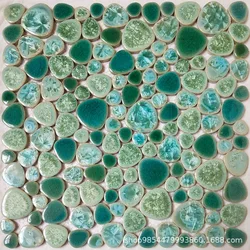 100g tessere di mosaico in ceramica Shell forma quadrata pietre di mosaico arti fai da te mosaico che fa per Crafs Hobby Arts decorazione della parete di casa