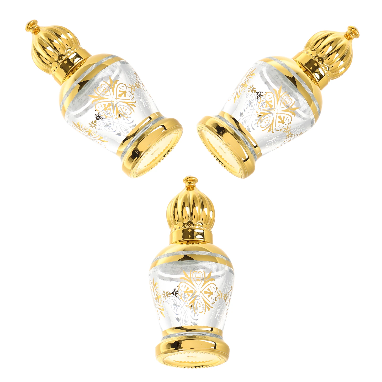 

3 Pcs Essential Oil Roller Bottle 12ML Glass Travel Toiletries Empty Refillable Roll On Perfume Bottles Portable Storage