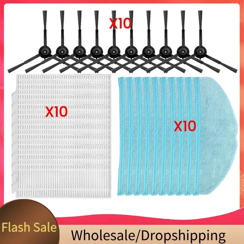 

BAAD Spare Parts For Homerun Serie 7000 XU7100/01 XU7100/02 Side Brush Hepa Filter Mop Cloth Cleaning Accessories