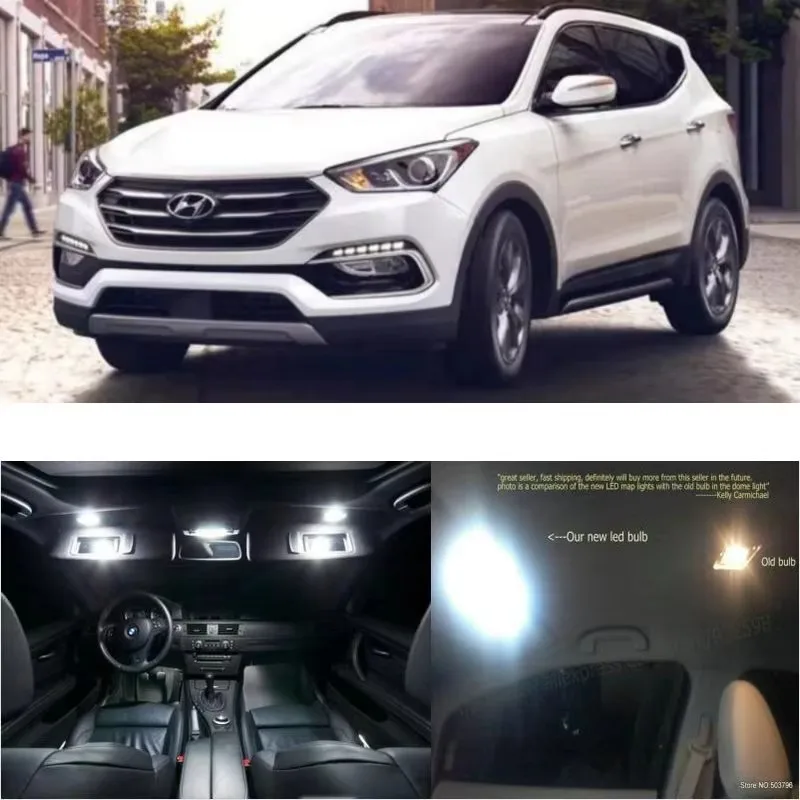 

Для Hyundai Santa Fe Sport 2018 11 шт. автомобильное светодиодное внутреннее освещение авто автомобильные лампы лампы для автомобилей без ошибок