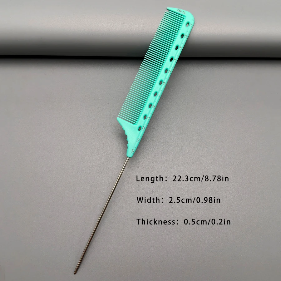 4-teiliges Set Graduierte Kämme, Kämme mit Messleisten, zum Präzisen Schneiden von Haaren, ein unverzichtbares Haarschneidekamm-Set für Friseure und ein Haarstyling-Kamm-Set für den Heimgebrauch – Detail 6