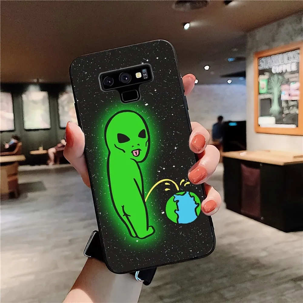 Esthetiek Leuke Cartoon buitenaardse ruimte Telefoon Case Voor Samsung Note 8 9 10 20 pro plus lite M 10 11 20 30 21 31 51 EEN 21 22 42 02 03