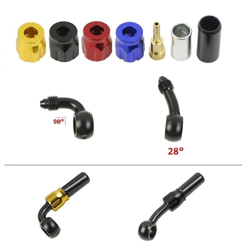 

Banjo M8 Fitting Remove DIY Aluminum Moto hydraulic Reinforced Oil Cooling Hose Line AN3 for Motorcycle ATV Dirt Bike Buggy