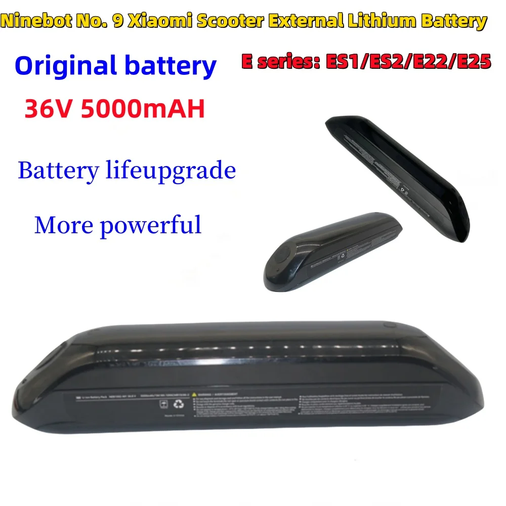 36V 5000mAH แบตเตอรี่สํารองสําหรับ Ninebot โดย Segway KickScooter E22E, ES1, ES2, ES4, E22, E25, E45 (พร้อมตัวยึด)