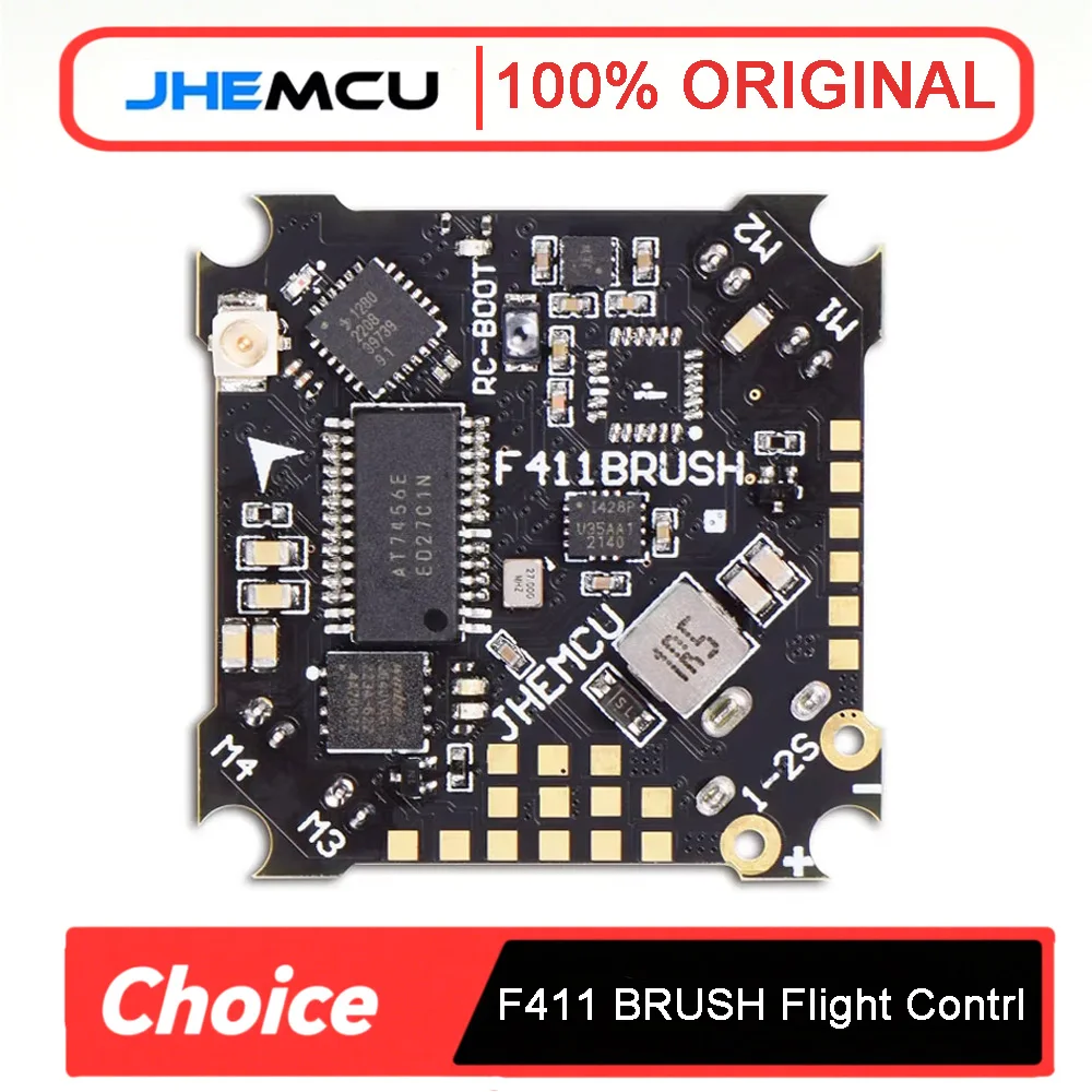 

F411 BRUSH Контроллер полета | Встроенный приемник ELRS 2.4G | для дронов FPV Freestyle