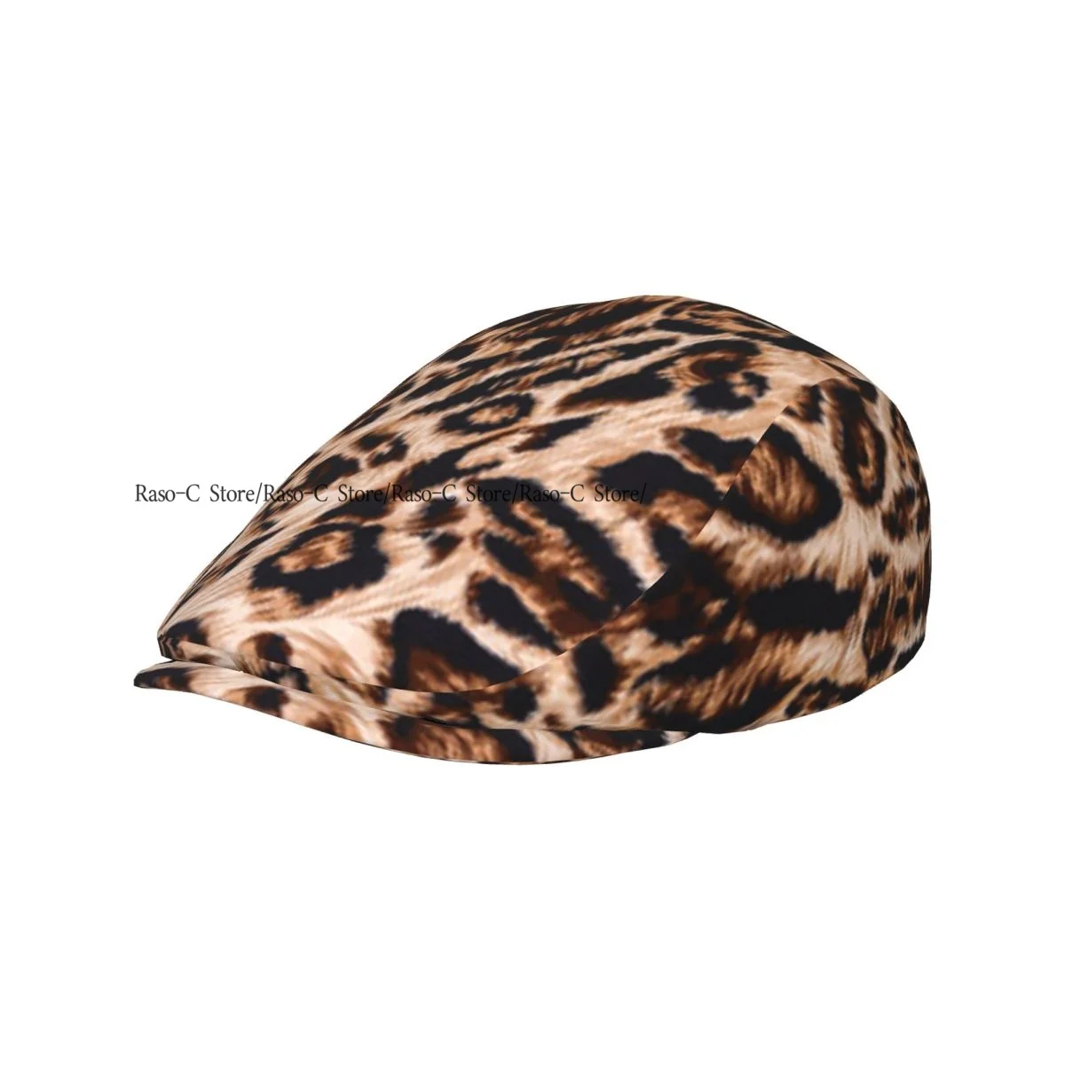 Adult Flat Cap Leopard Background Unisex British Style Newsboy Cap Ivy Peaked Hat Casual Outdoor Driving Beret Hat