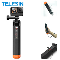 TELESIN Buoyancy Bar Selfie Stick Waterproof Selfie Stick With Hand Strap Wireless Remote Control For Gopro Hero 9 10 11 12 13