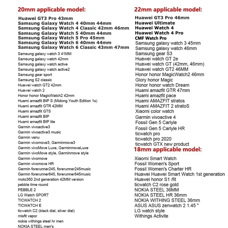 18mm 20mm 22mm Silikon-Magnetverschluss-Armband für Samsung Galaxy Watch 7/6/5 Active 2 Amazfit Armband für Huawei Watch GT2e Band – Detail 1