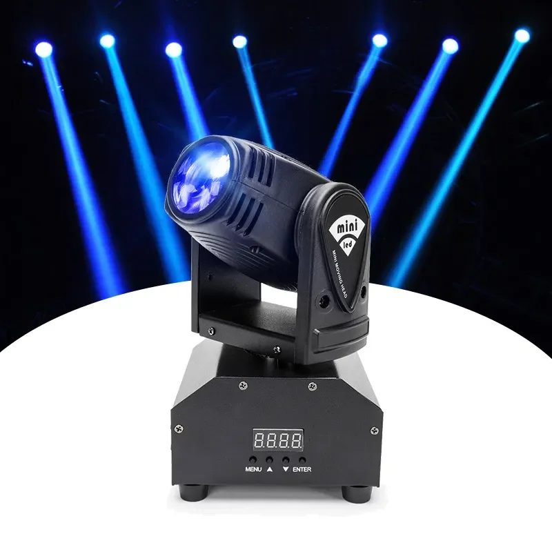 10W LED Beam Moving Head Light DMX RGBW Full Color Effect Light KTV Disco DJ Party Wedding Concert Stage Lighting Show