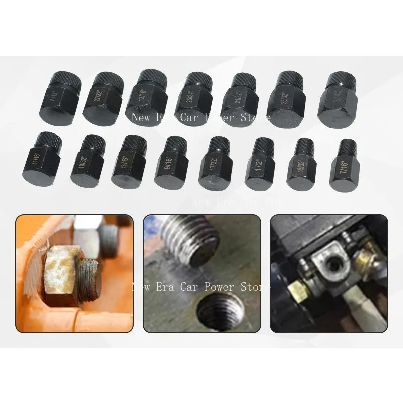 

25 шт. экстрактор гаек, набор инструментов для удаления поврежденных винтов и гаек, имперский экстрактор сломанной проволоки