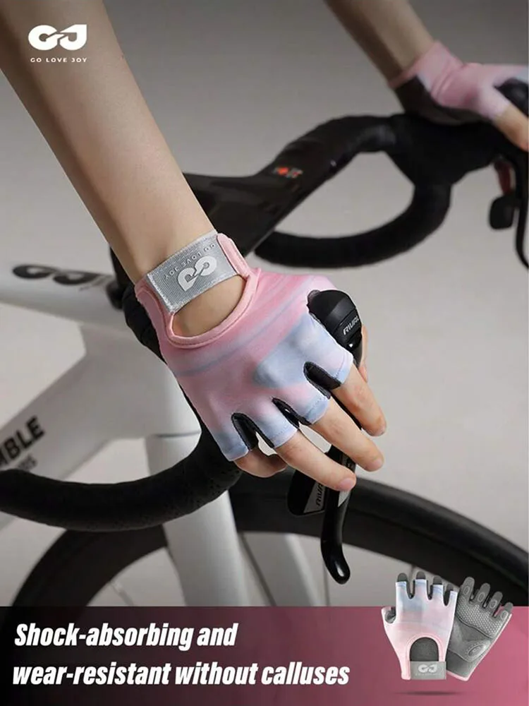 AliExpress GTUBIKE Cylcing Sports Gloves Fitness Outdoor Sports Anti Slip and Shock-absorbing Half Finger Gloves Durable and Breathable