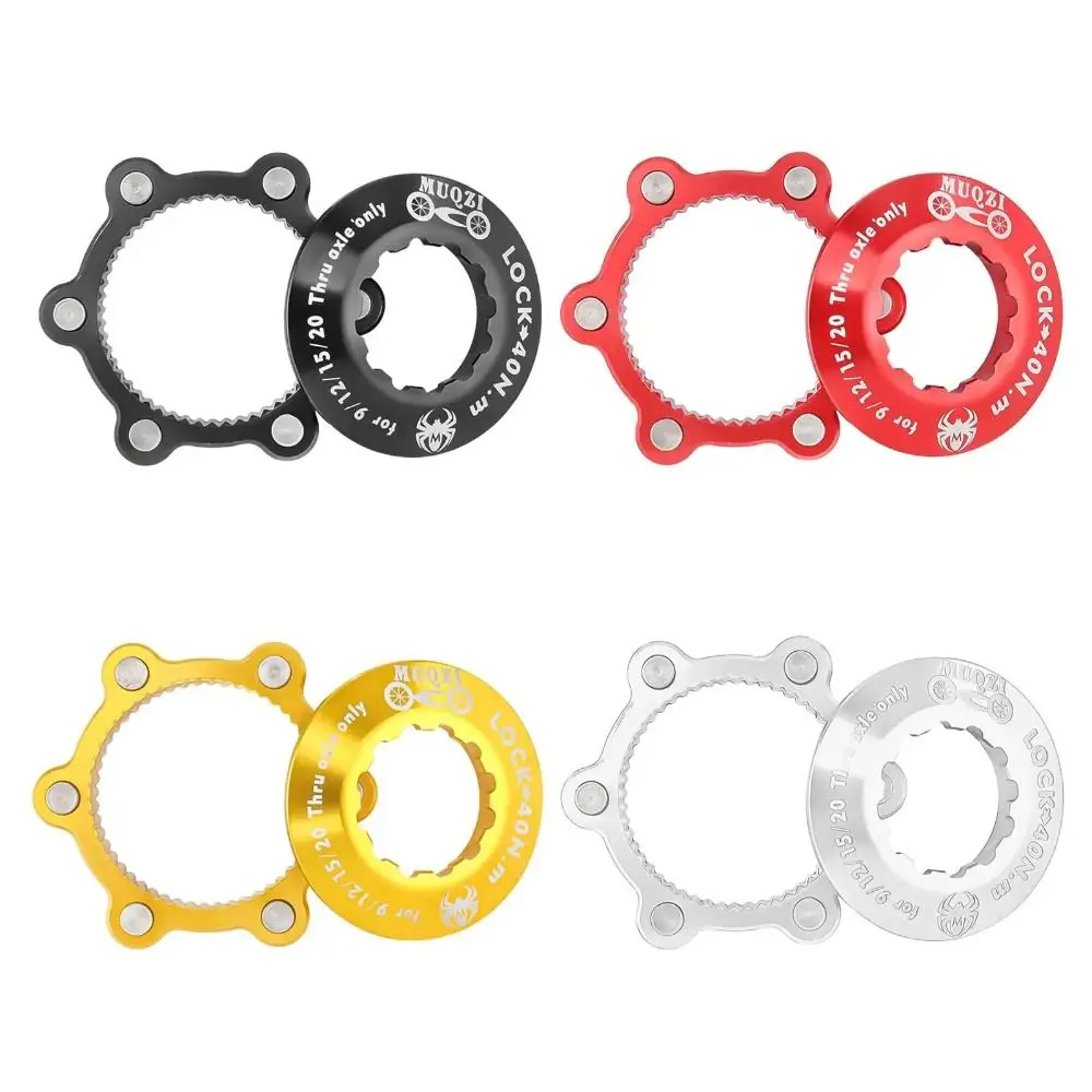 Aluminum Alloy Bike Centerlock To 6-Hole Adapter with Stainless Steel Washer Anodizing Process 6-Hole Bike Washer Gasket CNC