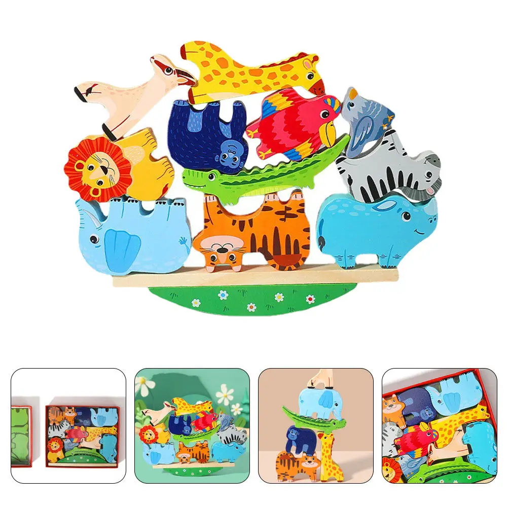 Balance Blocks Set – Animal-Shaped Stackable Educational Toy for Kids’ Early Learning and Creative Play