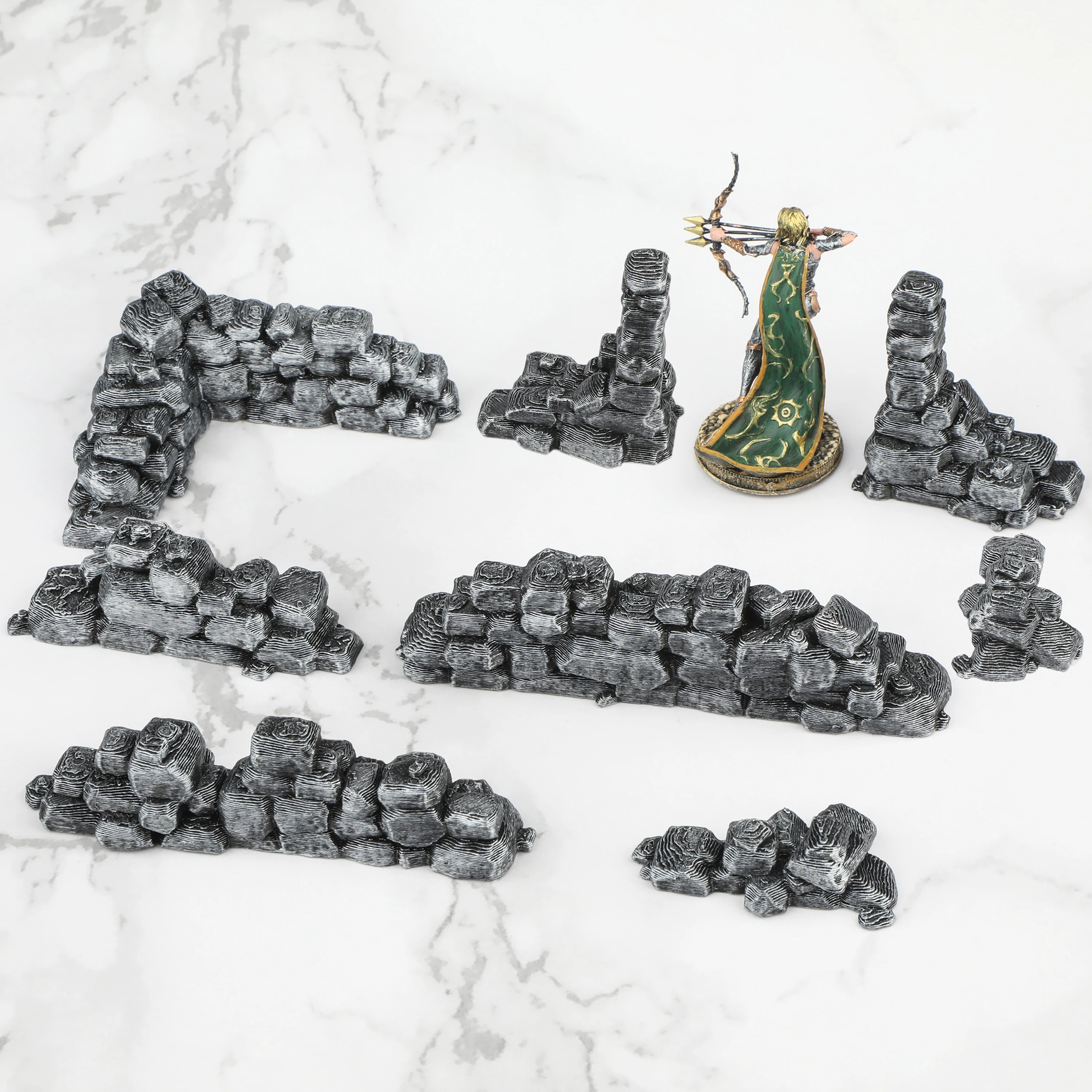 Miniature Terrain Set - Ensemble de miniatures de ruines de