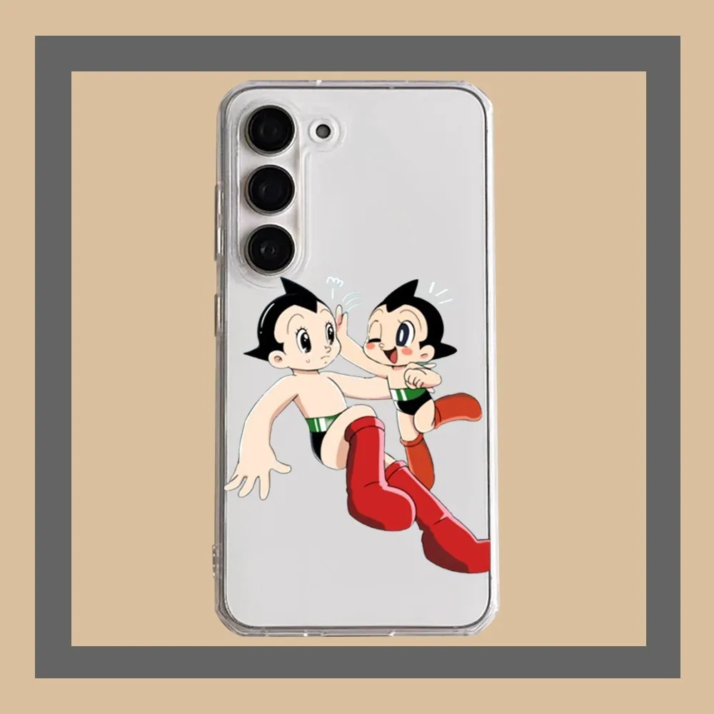 Coque de téléphone ultra transparente Anime Astro Boy STRABoy, coque pour Samsung Galaxy A52, A12, A51, S21 Edge, S22corde TRA, S23, S20LITE Plus